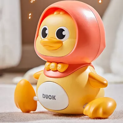 Interaktywna kaczka z maluchem na magnes dla dzieci nauka raczkowania