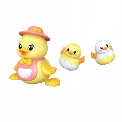 Interaktywna Kaczuszka z maluchami na magnes nauka raczkowania dla dzieci