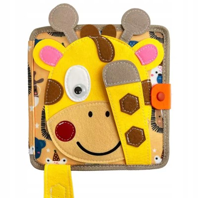 Książeczka edukacyjna Montessori z rzepami – filcowa 3D