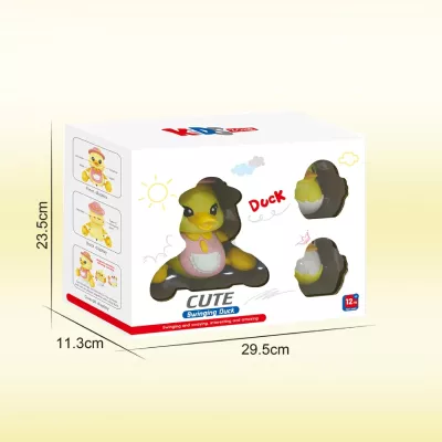 Interaktywna Kaczuszka z maluchami na magnes nauka raczkowania dla dzieci