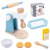 Drewniany Mikser Kuchenny dla Dzieci Akcesoria Zabawa w Gotowanie
