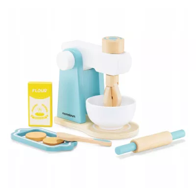 Drewniany Mikser Kuchenny dla Dzieci Akcesoria Zabawa w Gotowanie