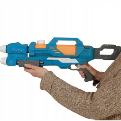 Duży Pistolet na Wodę z Podwójną Lufą 58 cm - Karabin Sikawka z Pompką Duży Pistolet na Wodę z Podwójną Lufą 58 cm - Karabin Sikawka z Pompką