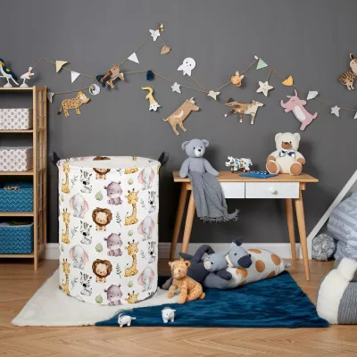 Kosz organizer na zabawki 40x50 cm dla dzieci do pokoju dziecięcego