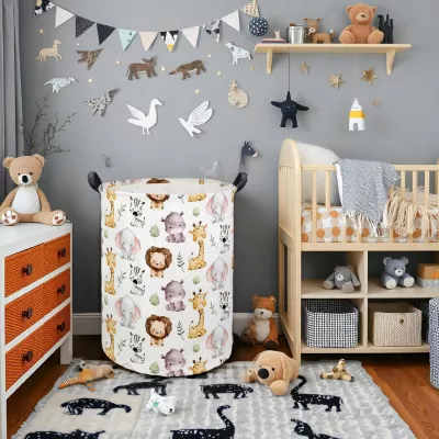 Kosz organizer na zabawki 40x50 cm dla dzieci do pokoju dziecięcego