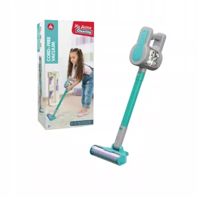 Odkurzacz dla Dzieci Pionowy + Stacja Zestaw do Sprzątania 3 Ssawki Dźwięki