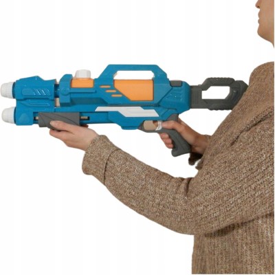 Duży Pistolet na Wodę z Podwójną Lufą 58 cm - Karabin Sikawka z Pompką Duży Pistolet na Wodę z Podwójną Lufą 58 cm - Karabin Sikawka z Pompką