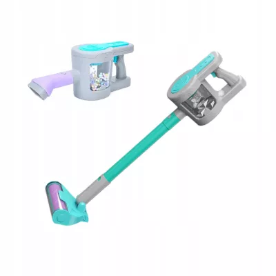 Odkurzacz dla Dzieci Pionowy + Stacja Zestaw do Sprzątania 3 Ssawki Dźwięki