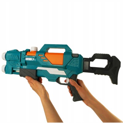 Duży Pistolet na Wodę z Podwójną Lufą 58 cm - Karabin Sikawka z Pompką Duży Pistolet na Wodę z Podwójną Lufą 58 cm - Karabin Sikawka z Pompką
