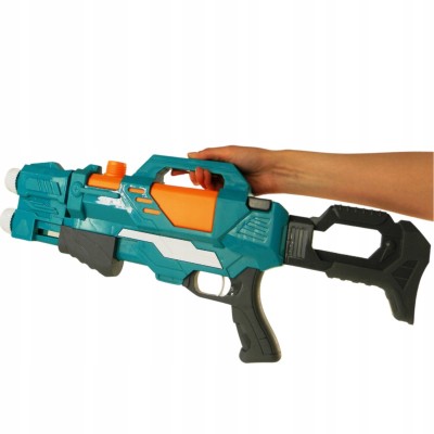 Duży Pistolet na Wodę z Podwójną Lufą 58 cm - Karabin Sikawka z Pompką Duży Pistolet na Wodę z Podwójną Lufą 58 cm - Karabin Sikawka z Pompką