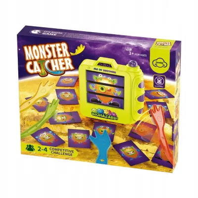 Gra zręcznościowa złap potwora dla dzieci rodzinna zabawa znajdź potwora