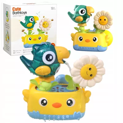 Zabawka wodna do kąpieli dla niemowląt prysznic ptaszek z przyssawkami