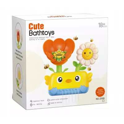 Zabawka wodna do kąpieli dla niemowląt prysznic kwiatek z przyssawkami