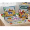 Układanka magnetyczna Montessori dinozaury puzzle magnetyczne dla dzieci
