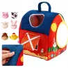 Zestaw Montessori 7w1 Farma Sensoryczna Domek 6-12 m+ dla dzieci