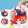Zestaw Montessori 7w1 Farma Sensoryczna Domek 6-12 m+ dla dzieci