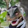 Maska dinozaur T-rex z dźwiękiem ruchoma paszcza bal kostium dla dzieci