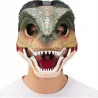 Maska dinozaur T-rex z dźwiękiem ruchoma paszcza bal kostium dla dzieci