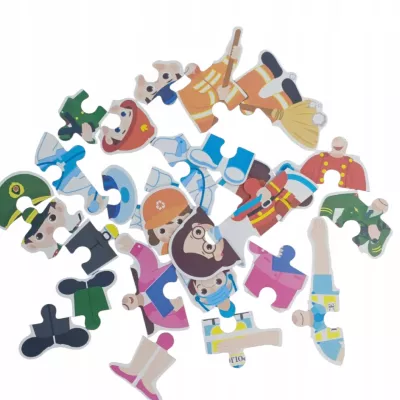 Moje pierwsze puzzle zawody 28 el. w kolorowej puszce dla dzieci