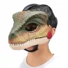 Maska dinozaur T-rex z dźwiękiem ruchoma paszcza bal kostium dla dzieci