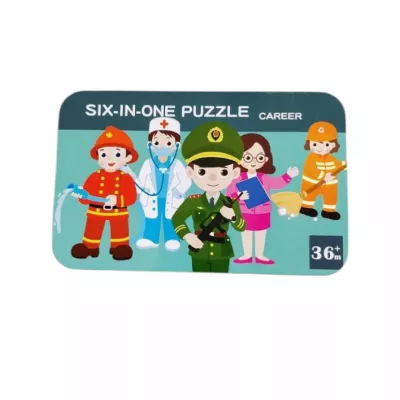 Moje pierwsze puzzle zawody 28 el. w kolorowej puszce dla dzieci