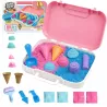 Piasek Kinetyczny dla dzieci Magiczny lodziarnia 1kg lody Foremki 3+