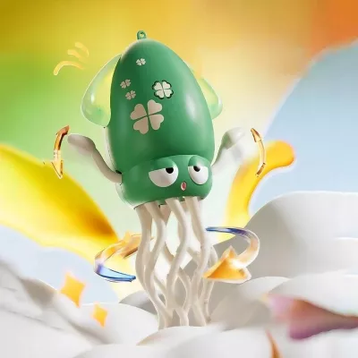 Tańcząca Ośmiornica USB - Interaktywna Zabawka z Muzyką i LED + Wędka