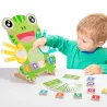 Drewniana Żabka Montessori do Nauki Liczenia Nauka przez Zabawę dla dzieci