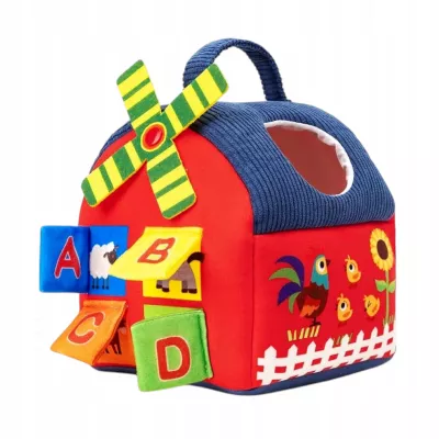 Zestaw Montessori 7w1 Farma Sensoryczna Domek Wiatrak 6-12 m+ dla dzieci