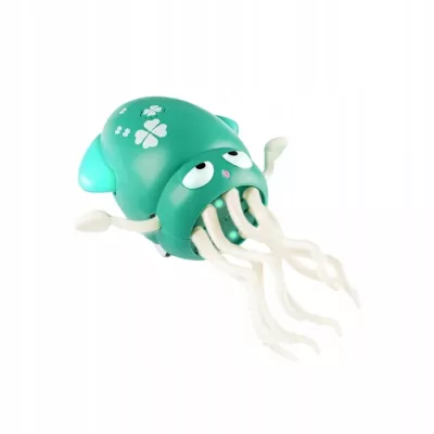 Tańcząca Ośmiornica USB - Interaktywna Zabawka z Muzyką i LED + Wędka