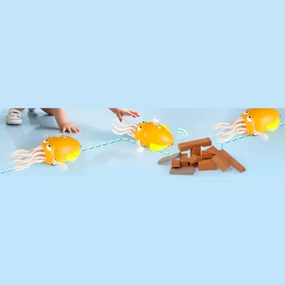 Tańcząca Ośmiornica USB - Interaktywna Zabawka z Muzyką i LED + Wędka