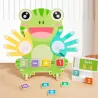 Drewniana Żabka Montessori do Nauki Liczenia Nauka przez Zabawę dla dzieci