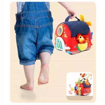 Zestaw Montessori 7w1 Farma Sensoryczna Domek Wiatrak 6-12 m+ dla dzieci
