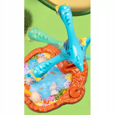 Zabawka zręcznościowa obrotowa dinozaur z jajkami gra dla dzieci manualna