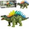 Dinozaur Stegozaur Interaktywny LED Dźwięk Chodzący dla dzieci zabawka