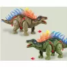 Dinozaur Stegozaur Interaktywny LED Dźwięk Chodzący dla dzieci zabawka
