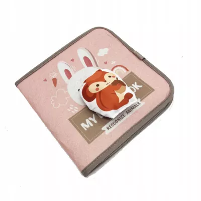 Książeczka filcowa dla dzieci tablica manipulacyjna rzepy Montessori