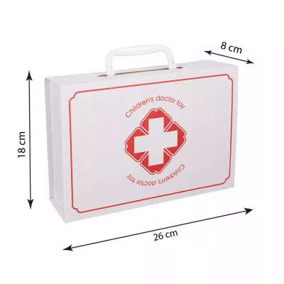 Zestaw Lekarski Mały Doktor XXL Apteczka Dentysta 3+ drewniane elementy