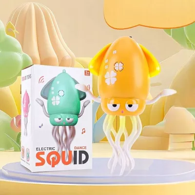 Interaktywna Ośmiornica Tańcząca USB - dla dzieci z Muzyką i LED + Wędka