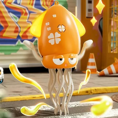 Interaktywna Ośmiornica Tańcząca USB - dla dzieci z Muzyką i LED + Wędka