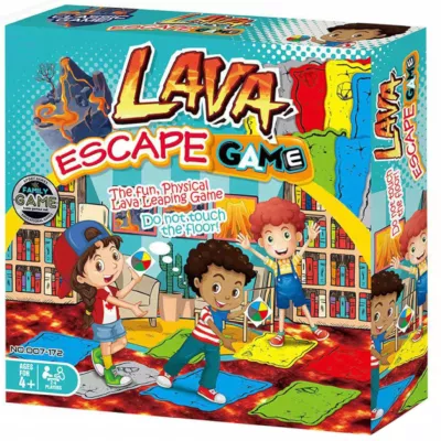 Gra Zręcznościowa podłoga to lawa dla Dzieci + Koło 20 Pól rodzinna