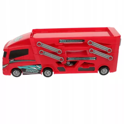 Laweta Ciężarówka Straż Pożarna 6 Autek Resoraki Rampa Garaż dla dzieci