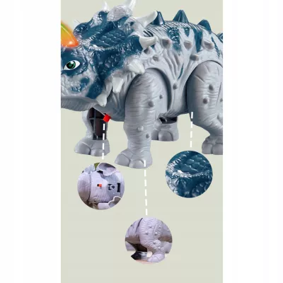 Dinozaur Interaktywny Triceratops - Chodzący, Świecący, Dźwięki dla Dzieci