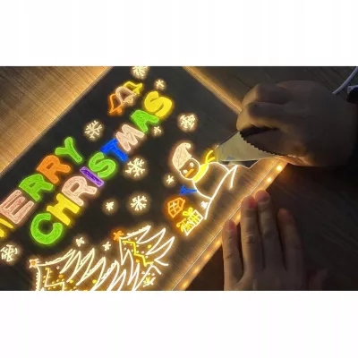 Tablica Led Podświetlana do rysowania dla dzieci pisaki kreatywna