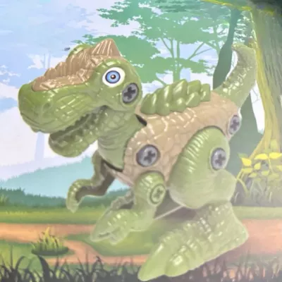 Dinozaur do skręcania dla dzieci - kreatywna zabawka konstrukcyjna DIY gree