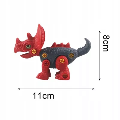 Dinozaur do skręcania dla dzieci - kreatywna zabawka konstrukcyjna DIY blue