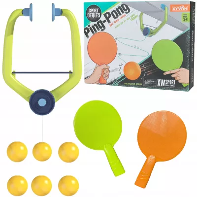 Ping Pong Podwieszany dla Dzieci i Dorosłych + 6 Piłek 2 Rakietki gra