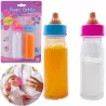 Magiczne butelki dla lalek mleko i sok znikające zestaw 2 szt.