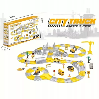 Tor samochodowy budowlany 345 el. auta plac budowy zestaw 3+