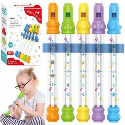 Flety wodne do kąpieli 5 szt. muzyczna zabawka dla dzieci 18m+